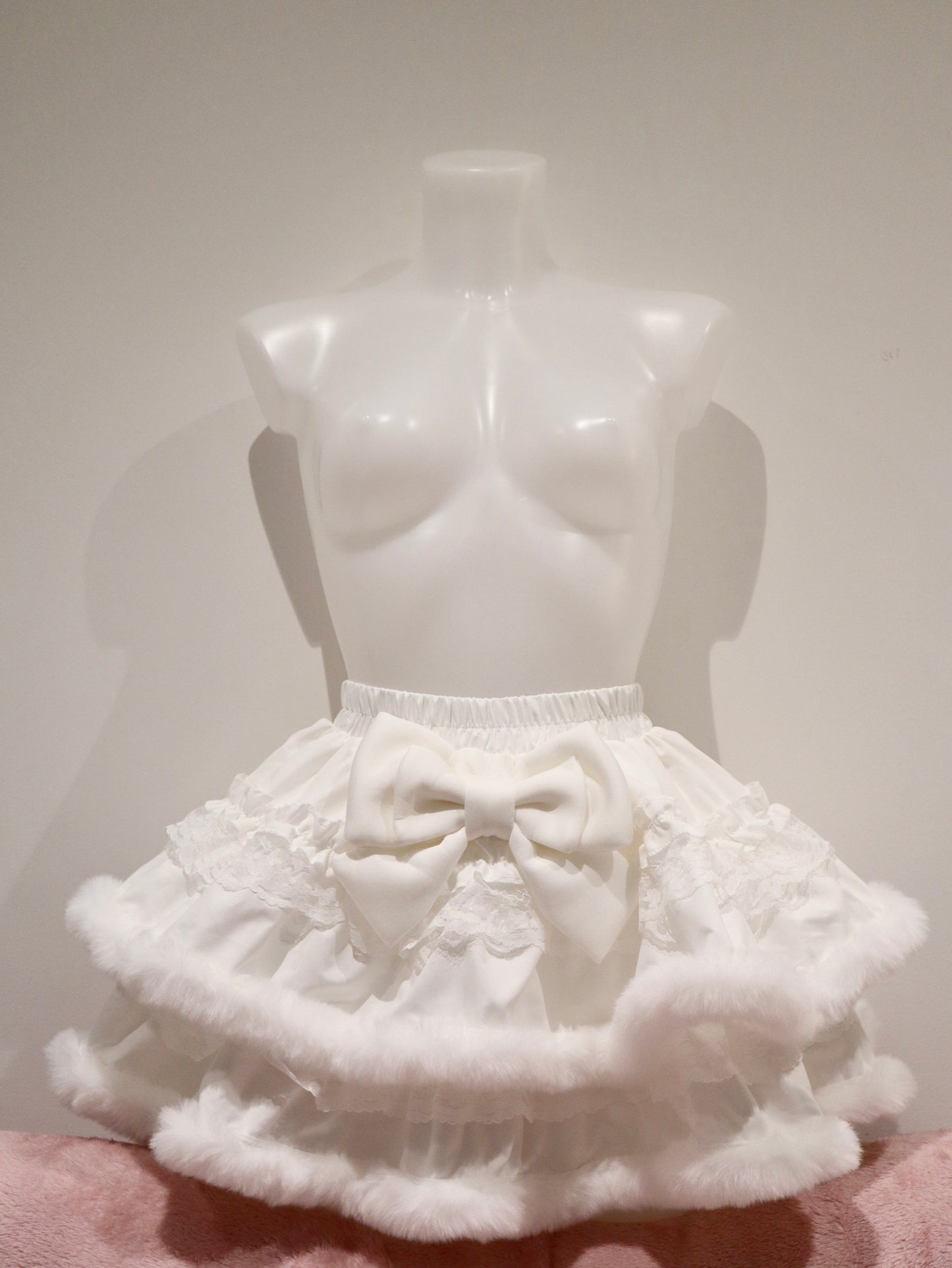 Y2K Victoria Bow Super Fluffy Lace Cake Mini Skirt Kawaii Cosplay Princess