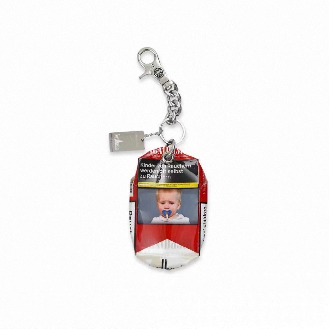 Y2K Grunge Cigarette Pack Keychain | Handmade Vintage Bag Charm