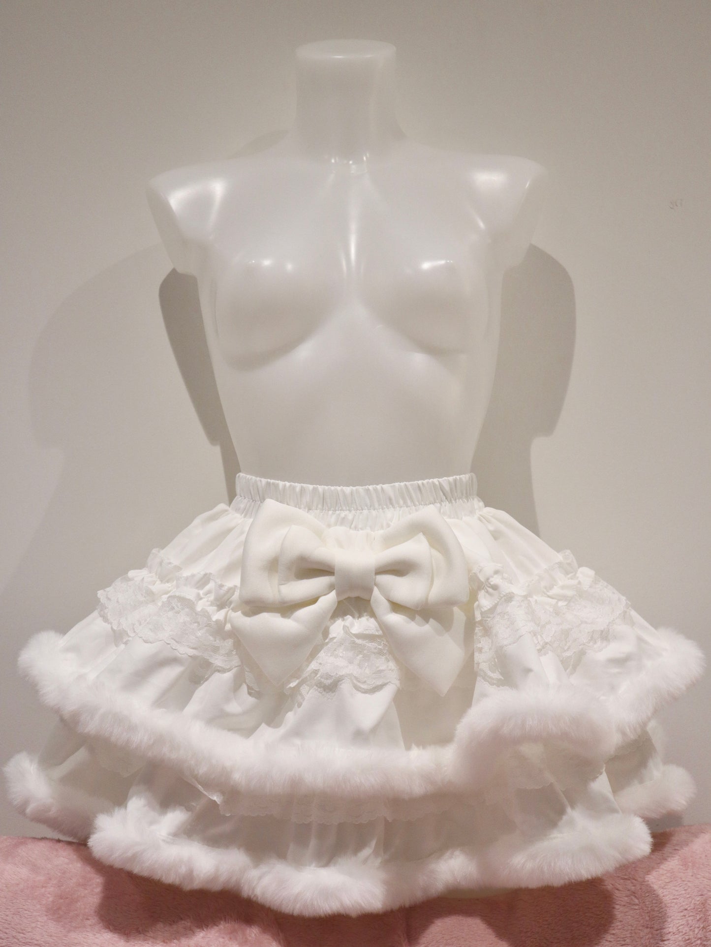 Y2K Victoria Bow Super Fluffy Lace Cake Mini Skirt Kawaii Cosplay Princess
