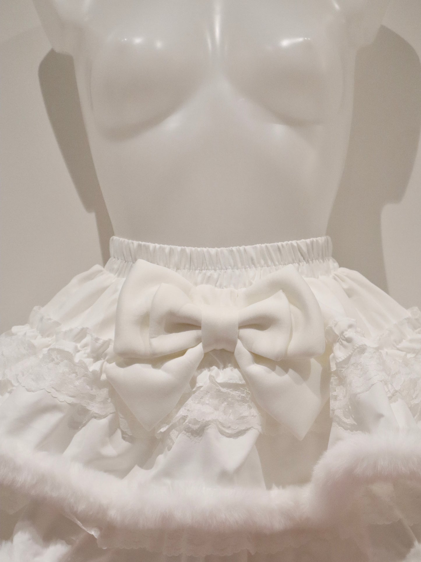 Y2K Victoria Bow Super Fluffy Lace Cake Mini Skirt Kawaii Cosplay Princess