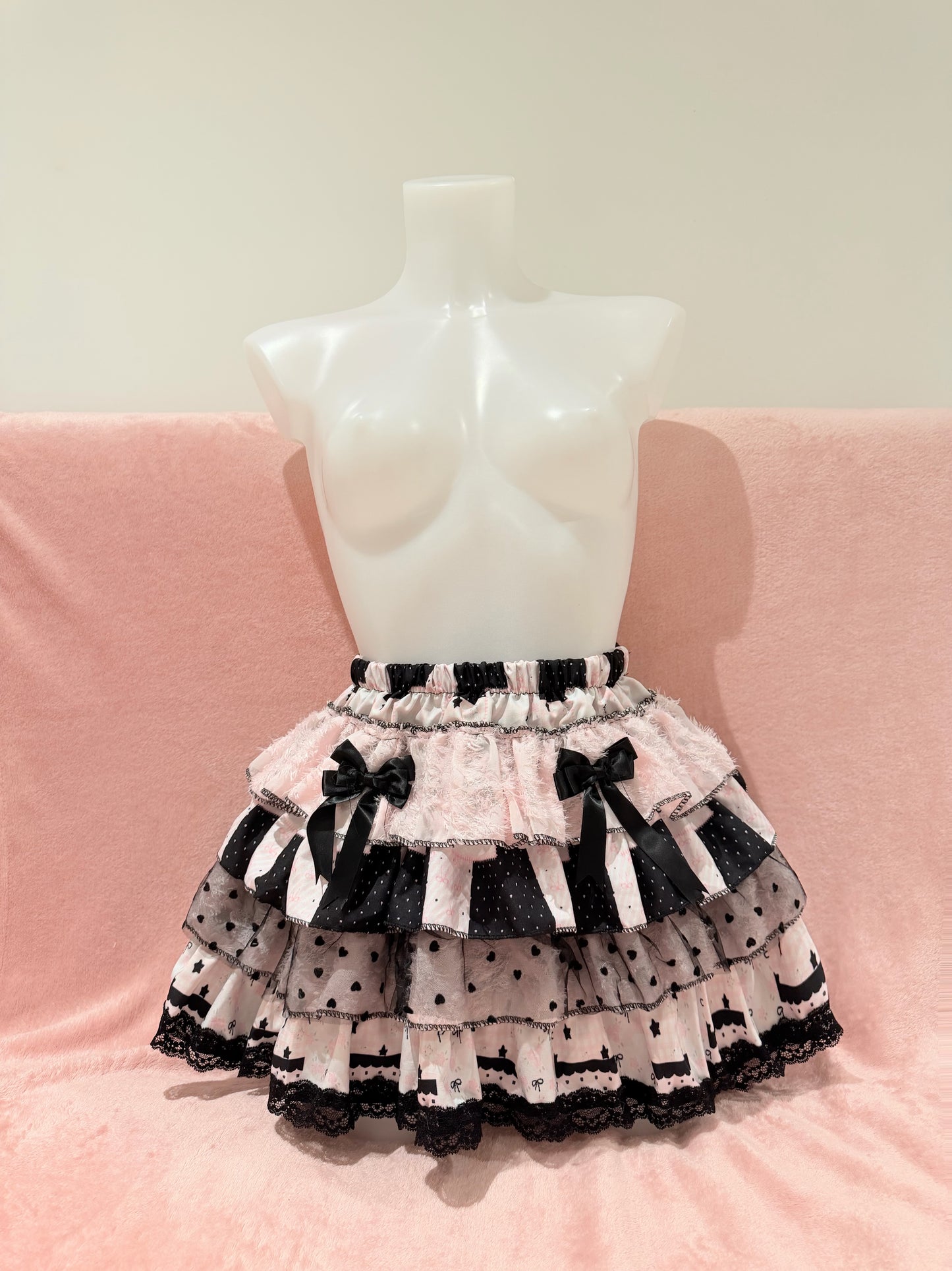 Y2K Anime Lace Mini Cake Skirt Kawaii Cute Gift Style