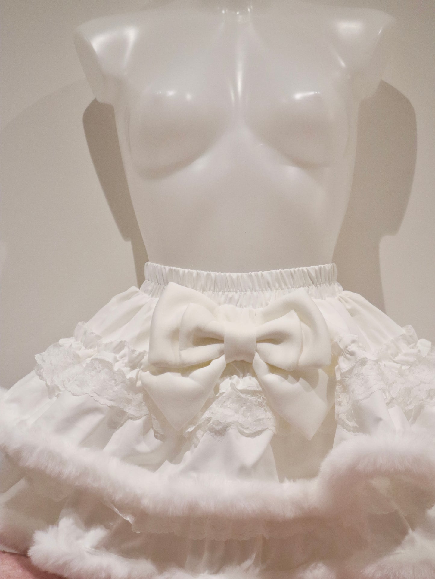 Y2K Victoria Bow Super Fluffy Lace Cake Mini Skirt Kawaii Cosplay Princess